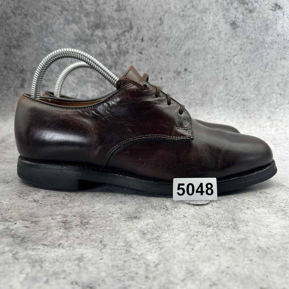 Allen Edmonds Holbrook Derby Mens 7 Brown Chromexcel Leather Blucher Shoes